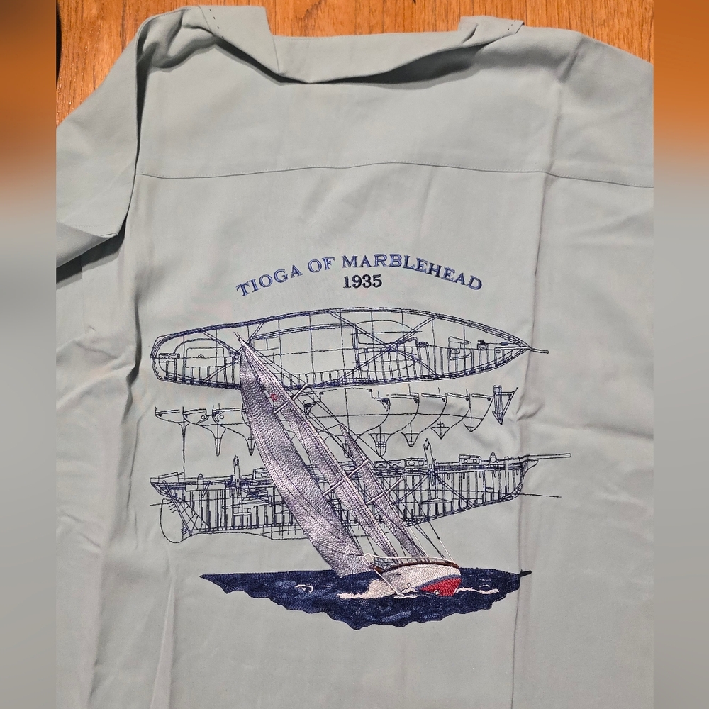 Nat Nast 100% Silk Luxury Shirt. Tioga Of Marblehead 1935